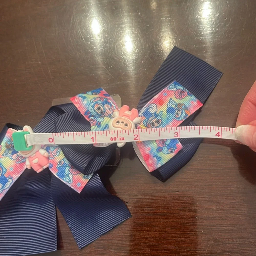 Colorful labubu monster Cartoon Hair Bows nwt set of two